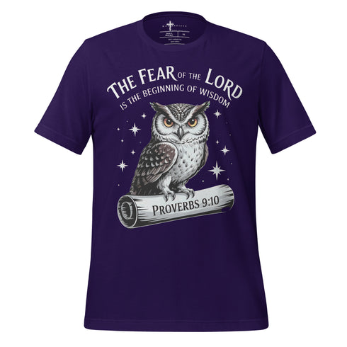 The Fear of the LORD is the beginning of wisdom Christian Bible Verse T-Shirt